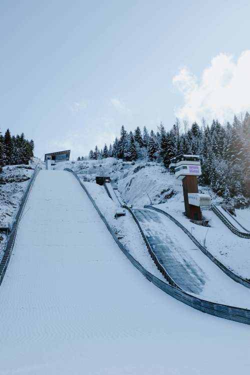 Snowy Ski Slopes Photo