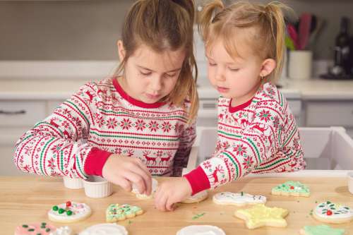 Kids Decorate Cookies Photo