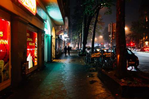 Neon City Lights Photo