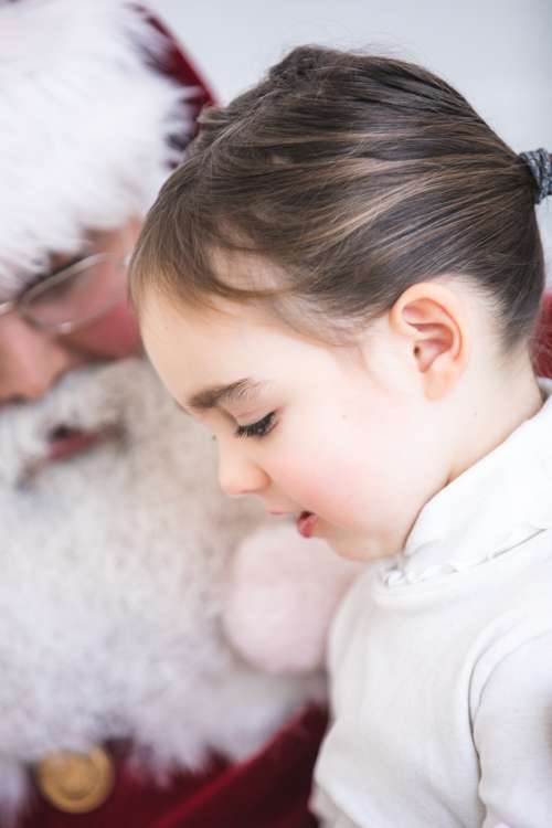 Child With Santa Claus Photo