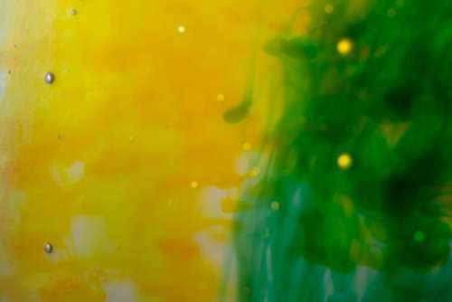 Yellow Green Abstract Free Photo