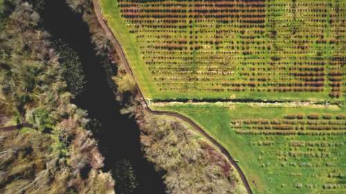Farm Land Aerial Free Photo