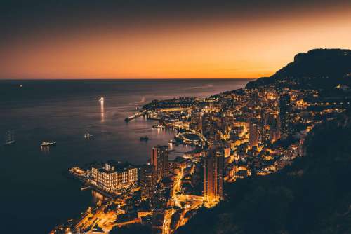 Monaco Dawn Wallpaper Free Photo