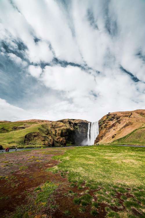 Icelandic Skógafoss Waterfall Free Photo