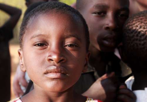 Africa Child Poverty Girl Portrait Orphan Black