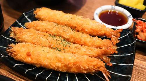 Fry Shrimp Tempura Dessert Snack Seafood