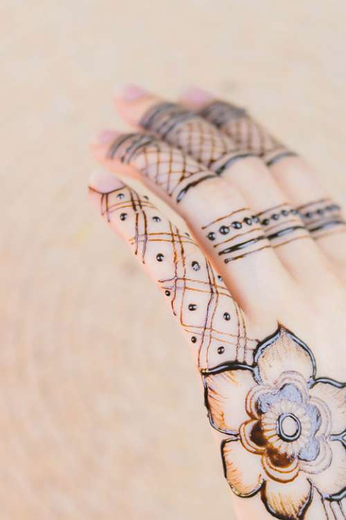 Henna Hands Mehendi Pattern Female Palms Design