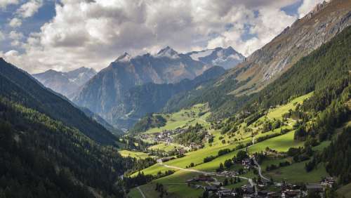 Alpine Village Hiking Praegraten Tyrol Mountains