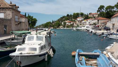 Port Boat Architecture Sea Croatia Vacations Brac