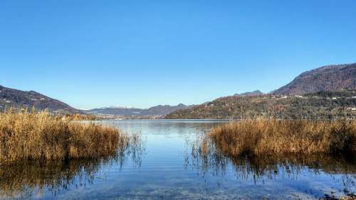 The Lake Of Caldonazzo Landscape Nature Lake