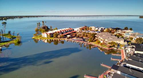 Lake Mulwala Nsw Australia Resort Aerial Houses