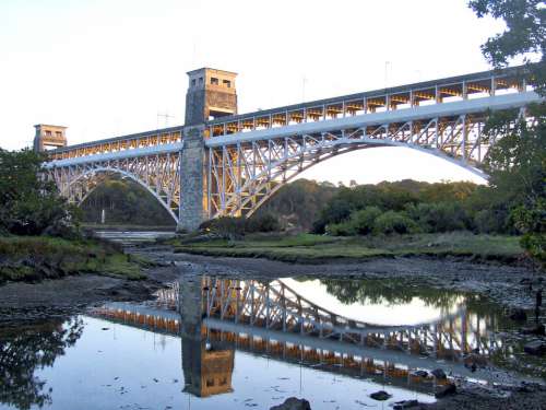 Britannia Bridge Anglesey Menai Strait