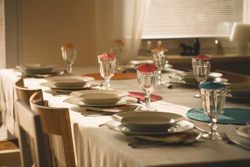 Dining Table Eating Dinner Breakfast Fresh Food