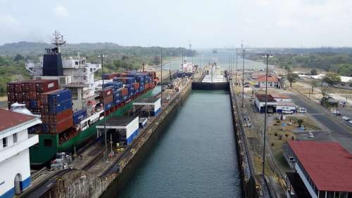 Panama Canal Panama Cruise Ship Vessel Freight