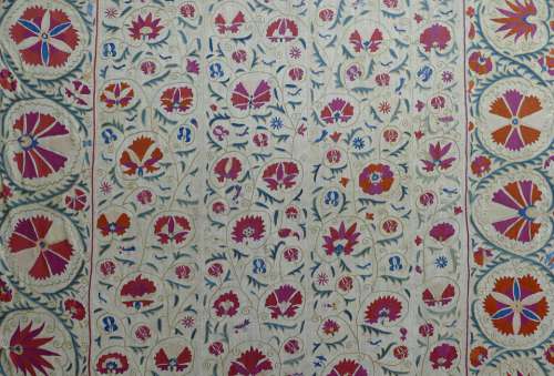 Carpet Pattern Craft Samarkand Uzbekistan