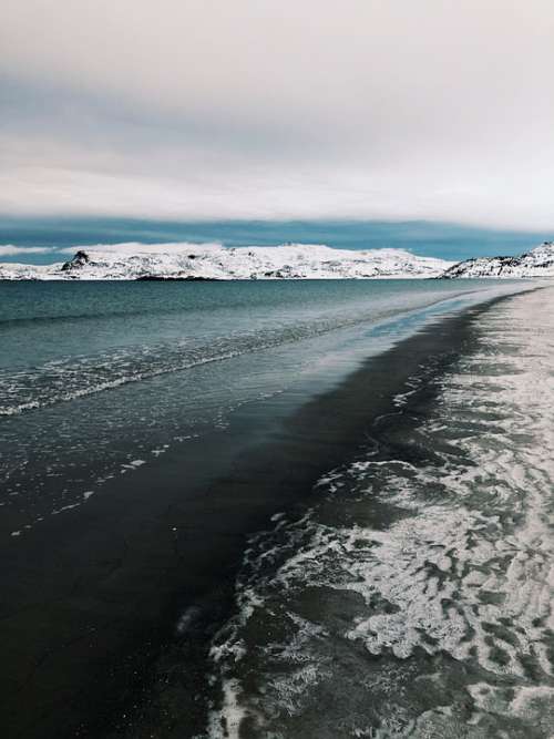 Ocean Teriberka Nature Winter Travel North Russia