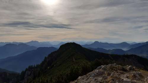 Mountains Sky Mood Mountain Alpine Panorama