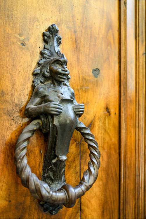 Doorknocker Antique Design Metal Thumper