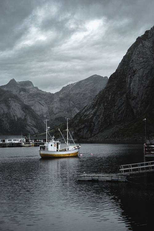 Norway Lofoten Nature Landscape Sky Sea Nordland