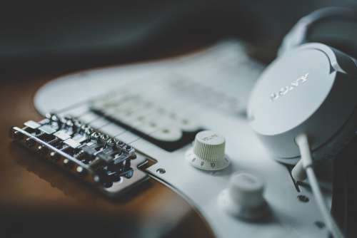 Guitar Headphones Music Equipment Musician Sound
