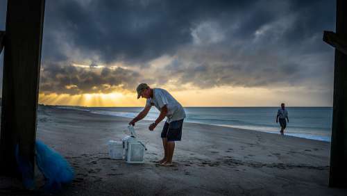 Beach Sunrise Emerald Isle North Carolina Ocean