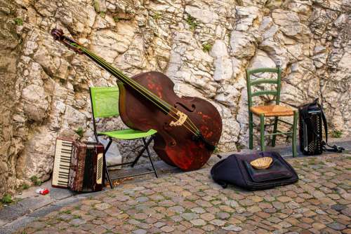 Provence South Of France Street Music Music Bass