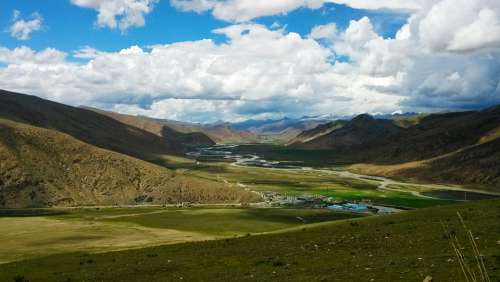 Mountain Natural Landscape Sky Plateau Tibet