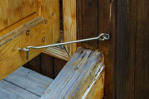 Hook Door Openly Locking Metal Constipation