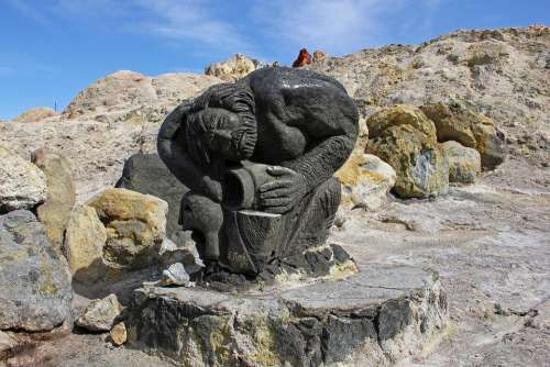 Vulcano Sculpture Salina Lipari Island