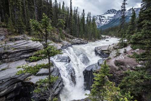 Waterfall Canada Landscape Scenic Water