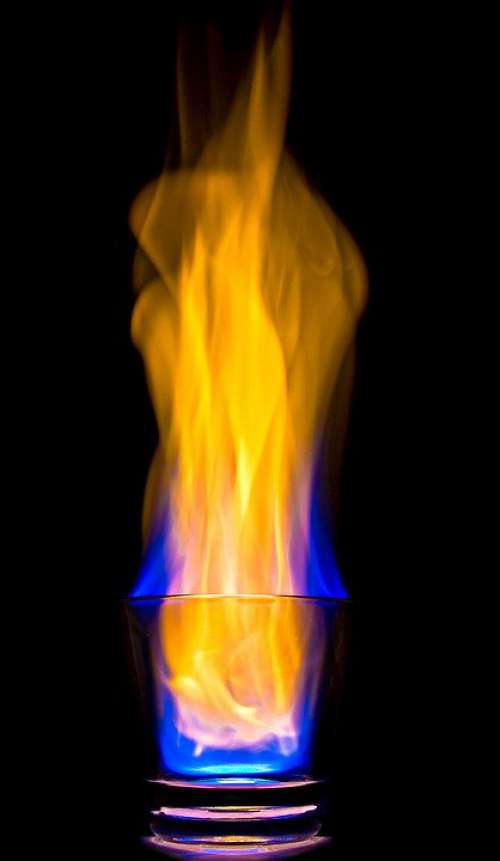 Fire Glass Flame Burn Heat Chemistry Glowing