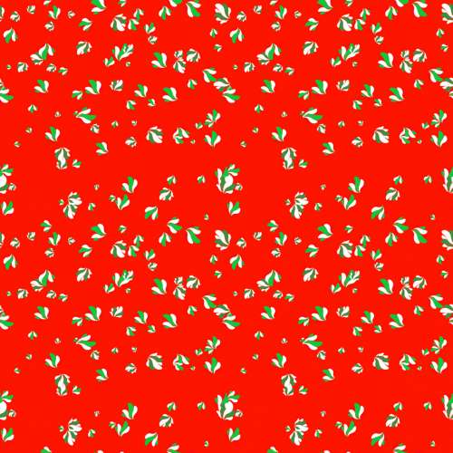Christmas Leaves Floral Paper