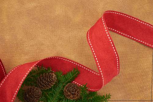 seasonal backgrounds christmas flat lay ribbon