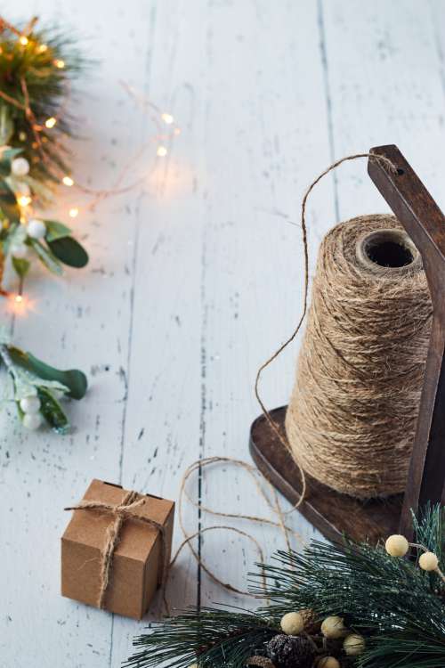 crafts holiday background yarn rustic