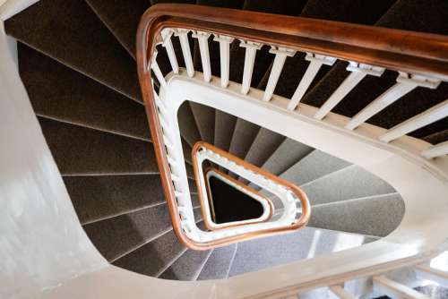 Spiral Staircase Inside the Amber Museum, Copenhagen