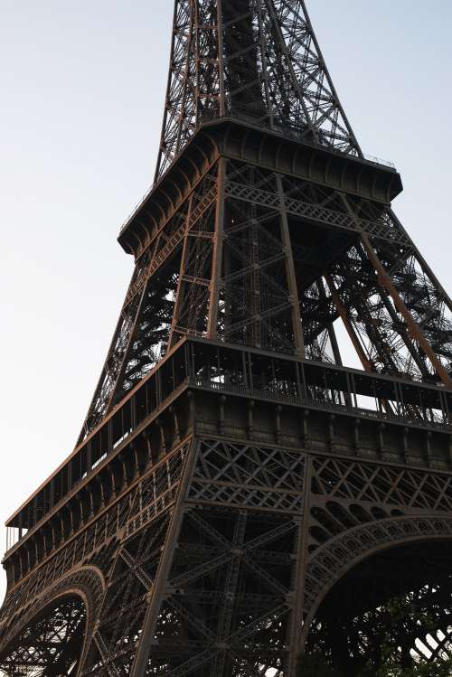 Evening Sun Hits Eiffel Tower Photo