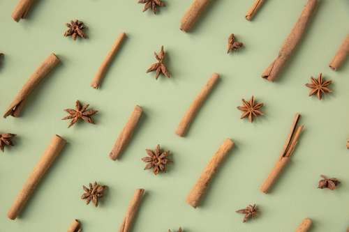 Star Anise And Cinnamon Sticks Photo