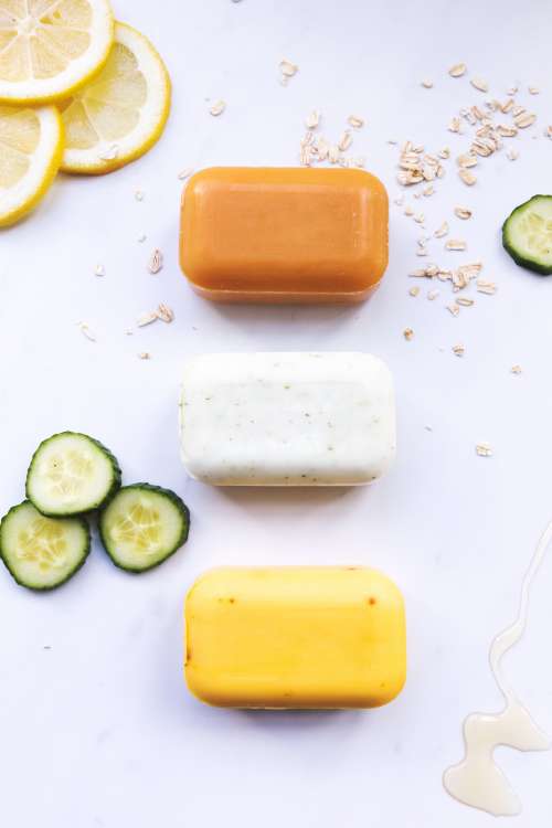 A Trio Of Natural Soaps Photo