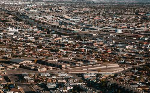 A Birds Eye View Of A City Photo