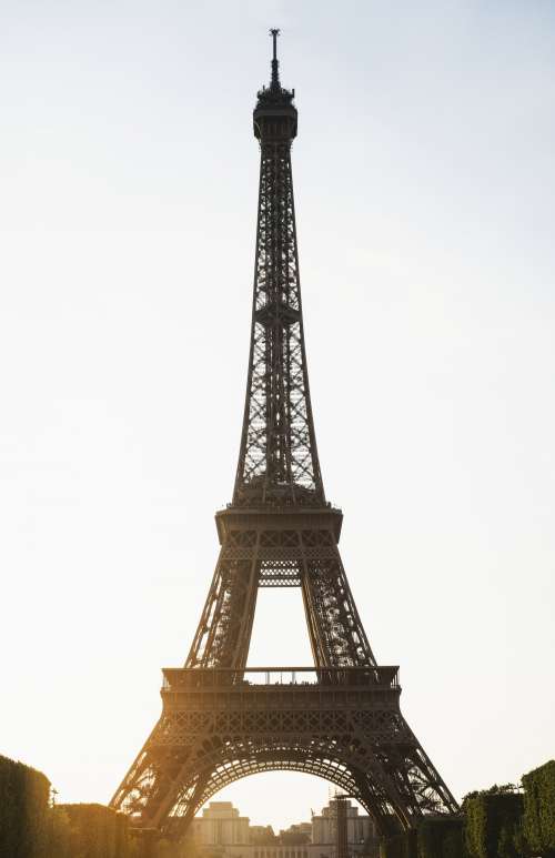 Eiffel Tower In Paris At Sunset Photo