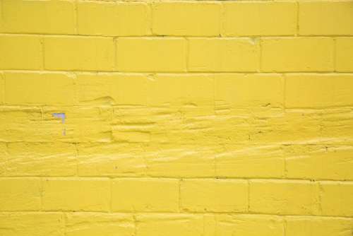 Yellow Brick Wall Free Photo