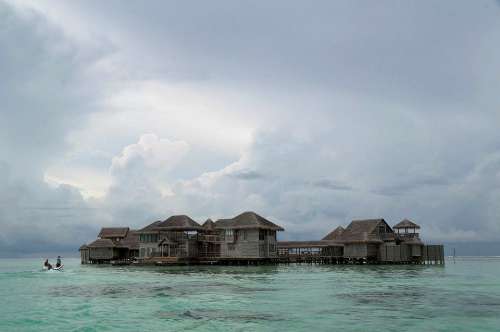 Maldives Hut Shack Villa Beach Island Sea Resort