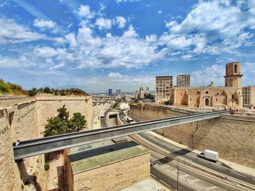 Marseille City Travel Sky Architecture Blue