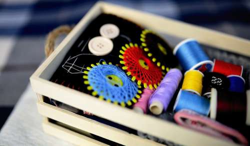 Sewing Thread Sewing Box Yarn Sew Tailoring Craft