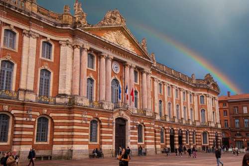 Toulouse Tolosa Occitanie Bricks Red Orange Brown