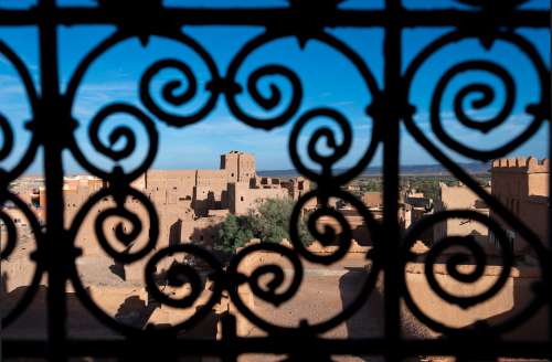 Morocco Kasbah Trellis Africa Berber City Ksar