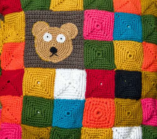 Hand Labor Crochet Wool Knit Lease Work Bear