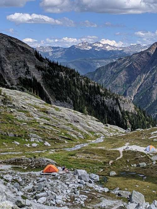 Glacier National Park Campsite Canada Hermit Trail