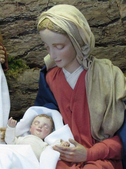 Crib Santon Holy Family Maria Jesus Child