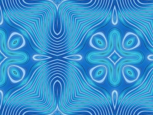 Blue Kaleidoscope Background